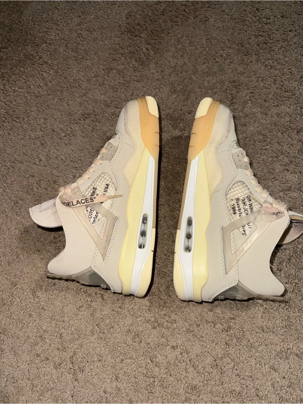 Jordan Men's Sneakers in Cream and Tan